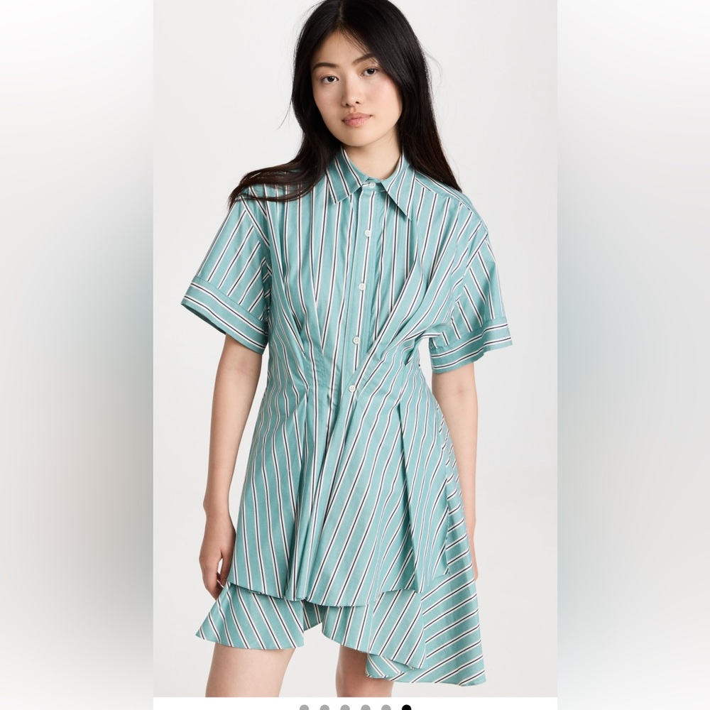 Aknvas Teal Asymmetrical Dress